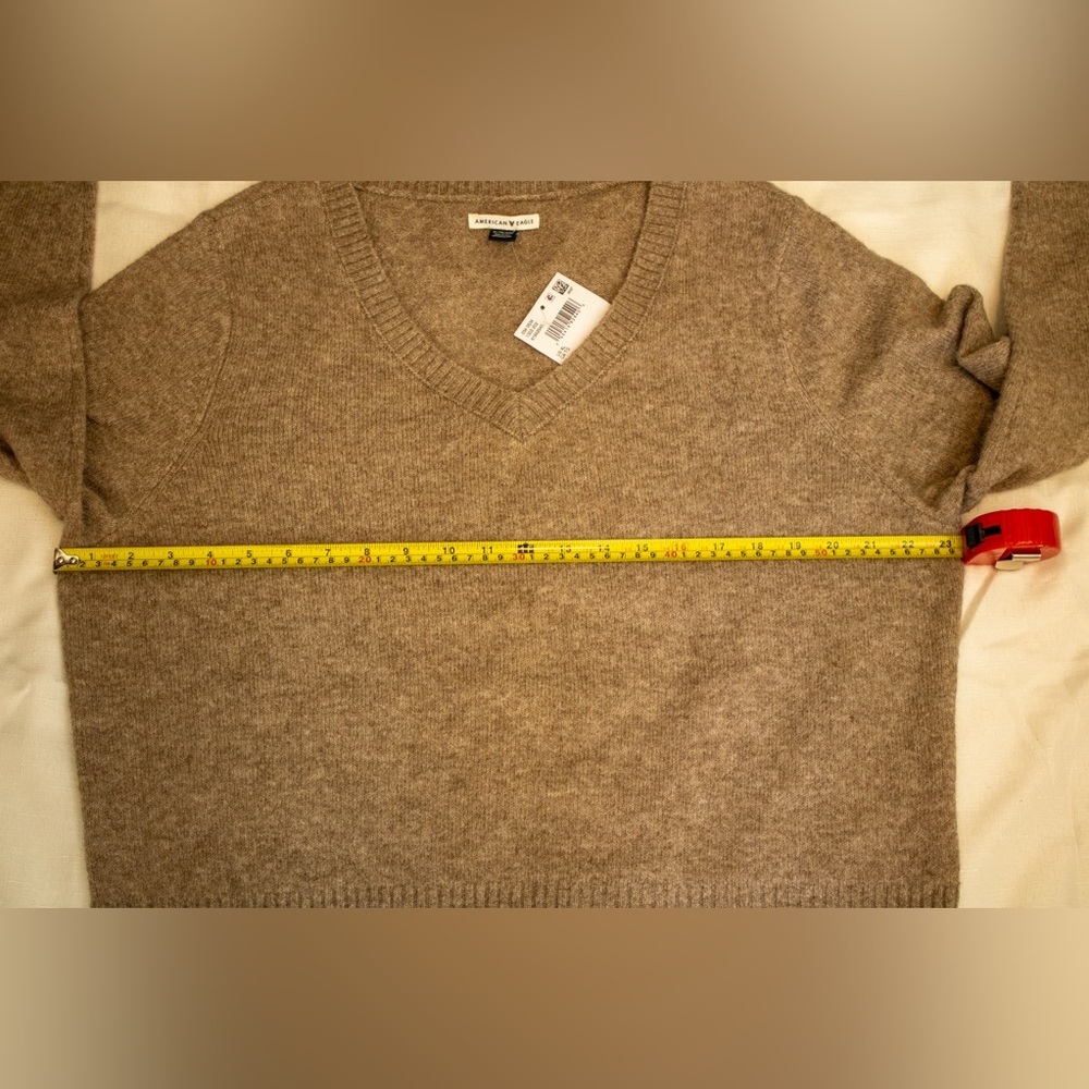 American Eagle Cozy Soft Relax Long Sleeve V-Neck Pullover Women's Sweater Sz XL - Picture 9 of 10